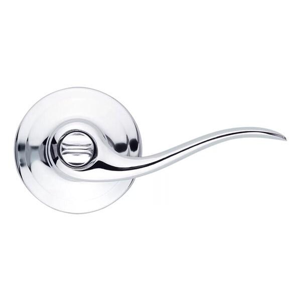 Kwikset: Tustin Privecy Lever with Round Rose / Polished Chrom